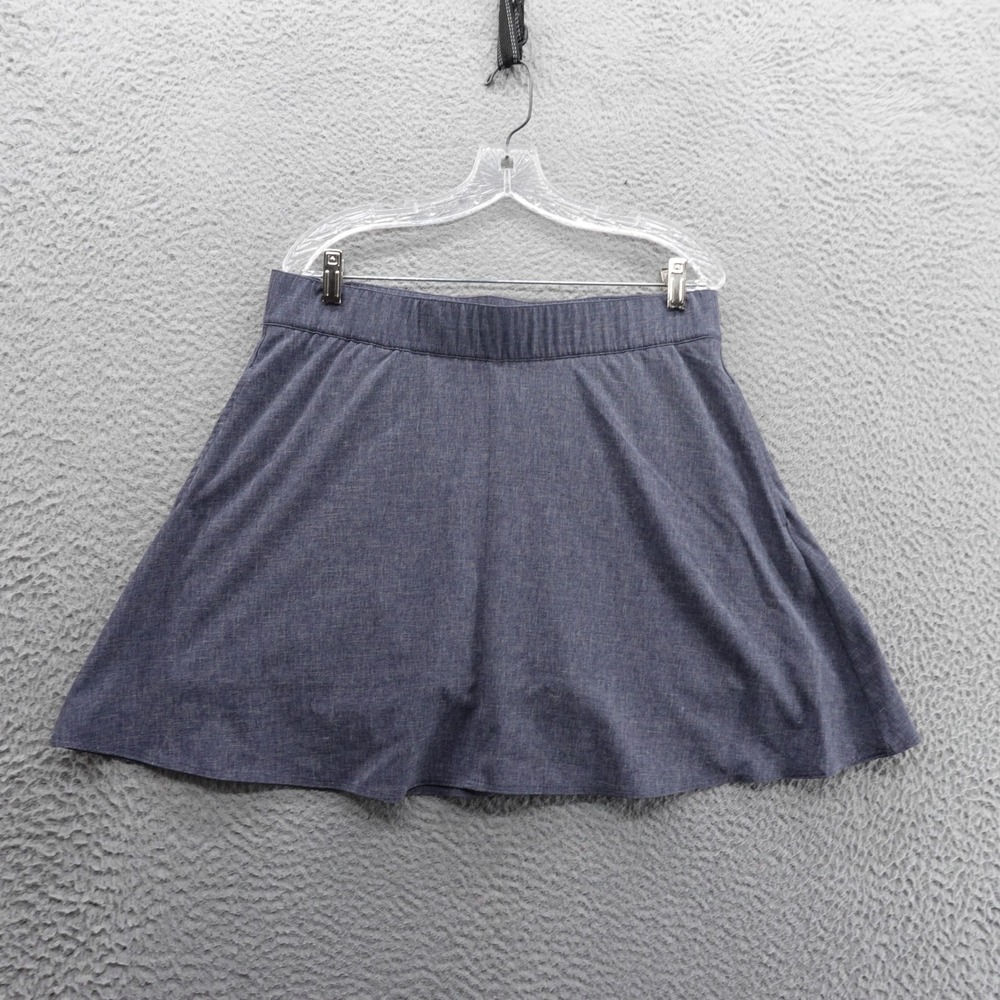T by Talbots ALine Active‎ Skort Skirt Large Blue Womens Tennis Golf Pull On